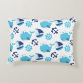 Walmuster, Niedliche Wale, Blauwale Dekokissen (Rückseite)