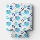 Walmuster, Niedliche Wale, Blauwale Dosenkühler (Rückseite)