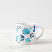 Walmuster, Niedliche Wale, Blauwale Espressotasse (Rechts)