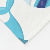 Walmuster, Niedliche Wale, Blauwale Fleecedecke (Ecke)
