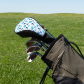 Walmuster, Niedliche Wale, Blauwale Golf Headcover (In SItu)