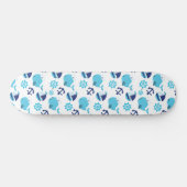 Walmuster, Niedliche Wale, Blauwale Skateboard (Horizontal)