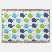 Walmuster, Niedliche Wale, Meerestiere Decke (Vorderseite)