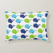 Walmuster, Niedliche Wale, Meerestiere Dekokissen (Vorderseite)