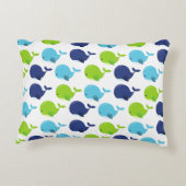 Walmuster, Niedliche Wale, Meerestiere Dekokissen (Rückseite)