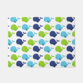 Walmuster, Niedliche Wale, Meerestiere Fußmatte (Vorderseite)