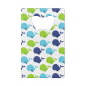 Walmuster, Niedliche Wale, Meerestiere Geldbeutel Flaschenöffner (Rückseite)