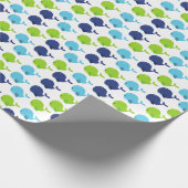 Walmuster, Niedliche Wale, Meerestiere Geschenkpapier (Ecke)