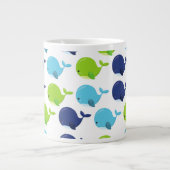 Walmuster, Niedliche Wale, Meerestiere Jumbo-Tasse (Vorderseite)