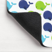 Walmuster, Niedliche Wale, Meerestiere Mousepad (Ecke)