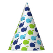 Walmuster, Niedliche Wale, Meerestiere Partyhütchen (Links)