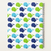 Walmuster, Niedliche Wale, Meerestiere Planer (Rückseite)