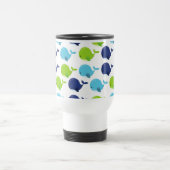 Walmuster, Niedliche Wale, Meerestiere Reisebecher (Mittel)