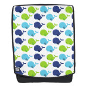 Walmuster, Niedliche Wale, Meerestiere Rucksack (Vorderseite)