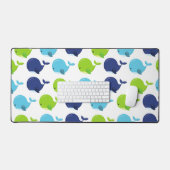 Walmuster, Niedliche Wale, Meerestiere Schreibtischunterlage (Tastatur & Maus)