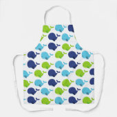 Walmuster, Niedliche Wale, Meerestiere Schürze (Vorderseite)