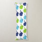 Walmuster, Niedliche Wale, Meerestiere Seitenschläferkissen (Rückseite (Vertikal))