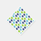 Walmuster, Niedliche Wale, Meerestiere Serviette (Ecke)