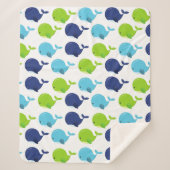 Walmuster, Niedliche Wale, Meerestiere Sherpadecke (Vorderseite)