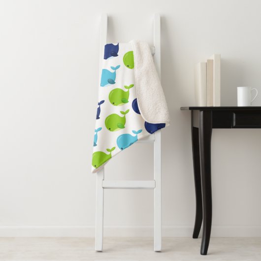 Walmuster, Niedliche Wale, Meerestiere Sherpadecke (Beispiel)