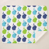 Walmuster, Niedliche Wale, Meerestiere Sherpadecke (Vorderseite (Horizontal))