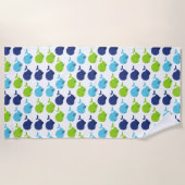 Walmuster, Niedliche Wale, Meerestiere Strandtuch (Vorderseite)