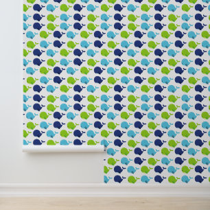 Walmuster, Niedliche Wale, Meerestiere Tapete