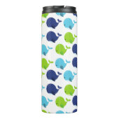 Walmuster, Niedliche Wale, Meerestiere Thermosbecher (Rückseite)