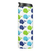 Walmuster, Niedliche Wale, Meerestiere Thermosbecher (Nach rechts gedreht)