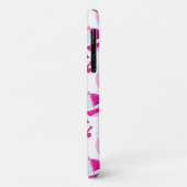 Walmuster, Niedliche Wale, rosa Wale Case-Mate iPhone Hülle (Hinten/Links)