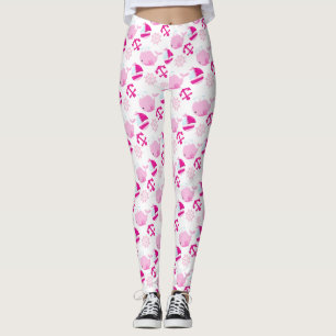 Walmuster, Niedliche Wale, rosa Wale Leggings