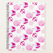 Walmuster, Niedliche Wale, rosa Wale Planer (Vorderseite)