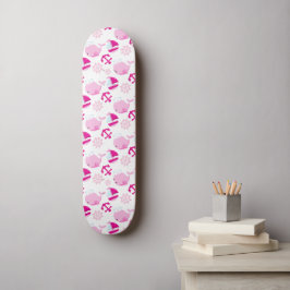 Walmuster, Niedliche Wale, rosa Wale Skateboard