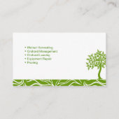 Walnusfarm, Landwirtschaft, Obstgarten Visitenkarte (Rückseite)