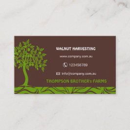 Walnusfarm, Landwirtschaft, Obstgarten Visitenkarte
