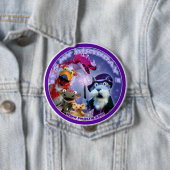 Walnuss der Zauberer-Geburtstags-Knopf Button (Beispiel)