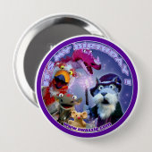 Walnuss der Zauberer-Geburtstags-Knopf Button (Vorne & Hinten)