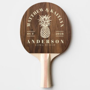 Walnuss Holz Tropische Ananas Hochzeits Kamm Tischtennis Schläger