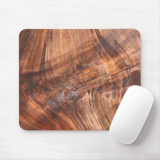 Walnuss-hölzerne Korn-Mausunterlage Mousepad (Mit Mouse)