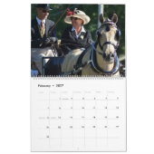 Walnuss-Hügel-Wagen, der Pferdeshow fährt Kalender (Feb 2027)