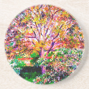 Walnuss- und Apfelbäume in Bloom Camille Pissarro Getränkeuntersetzer
