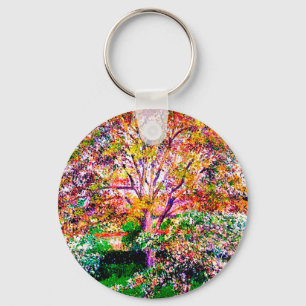 Walnuss- und Apfelbäume in Bloom Camille Pissarro Schlüsselanhänger