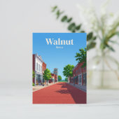Walnuss USA Postkarte (Stehend Vorderseite)