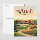 Walnuss USA Postkarte (Vorne/Hinten)