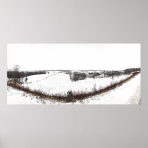 Walnussbach, Ohio im Winter Poster