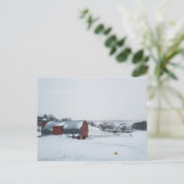 Walnussbach, Ohio im Winter Postkarte (Stehend Vorderseite)