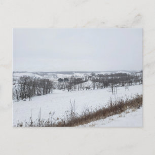 Walnussbach, Ohio im Winter Postkarte