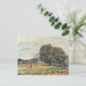 Walnussbäume in der Sonne, Anfang Oktober - Sisley Postkarte (Stehend Vorderseite)