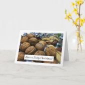 Walnüsse und Paranüsse Karte (Gelbe Blume)