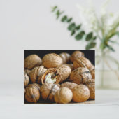 Walnussfoto Postkarte (Stehend Vorderseite)